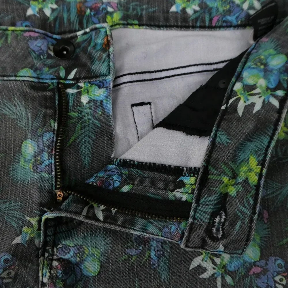 Disney Lilo Stitch Shorts Jean Cotton Stretch Mid Rise Cartoon Juniors 15